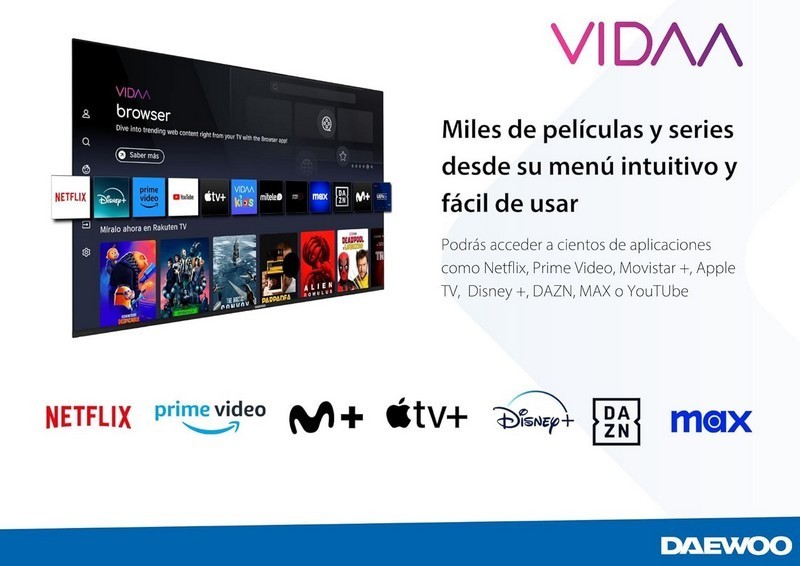 TELEVISOR DAEWOO 43 LED 4K...